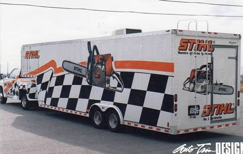 Stihl truck with wrap